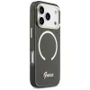 Guess IML Script Metal Custodia MagSafe per Apple iPhone 17 Pro Max nero