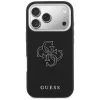 Guess FW Resin Logo Back Cover per Apple iPhone 17 Pro, Nero