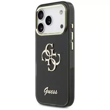 Guess IML 4G Script Metal Custodia per Apple iPhone 17 Pro nero
