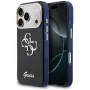 Guess IML 4G Script Metal Custodia per Apple iPhone 17 Pro - blu