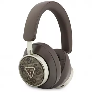 Guess 4G Triangle Logo Cuffie On-Ear Wireless Bluetooth 5.4 con ENC - marrone
