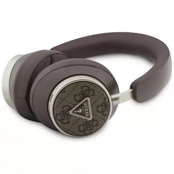 Guess 4G Triangle Logo Cuffie On-Ear Wireless Bluetooth 5.4 con ENC - marrone