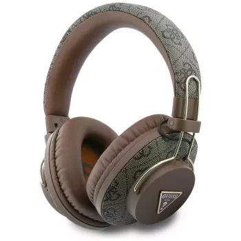Guess Triangle Logo Cuffie Over-Ear Bluetooth ENC marrone