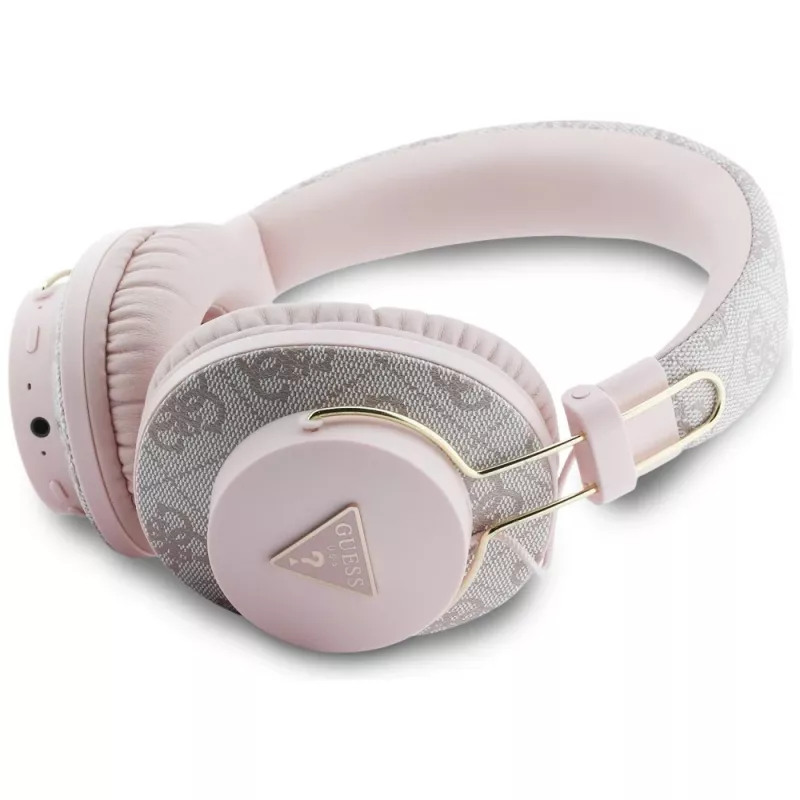 Guess Triangle Logo Cuffie Over-Ear Bluetooth ENC rosa