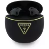 Guess Gold Line Triangle Auricolari TWS Bluetooth con custodia di ricarica (nero)