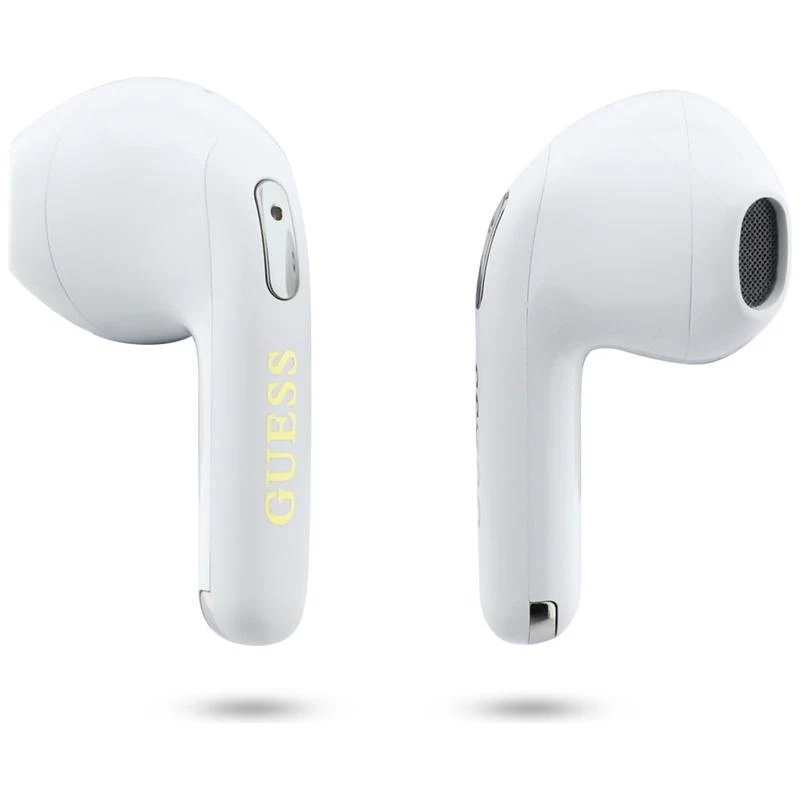 Guess Gold Line Triangle - Cuffie TWS Bluetooth con custodia di ricarica (bianco)
