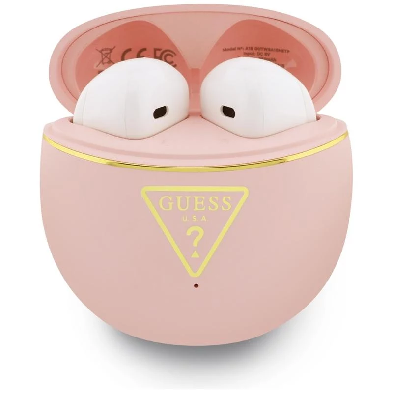 Guess Gold Line Triangle Auricolari True Wireless Stereo Bluetooth con custodia di ricarica (rosa)