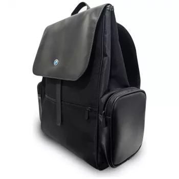 BMW Side Pockets Metal Logo Zaino per laptop 15 nero