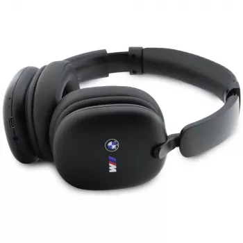 BMW Cuffie Over-Ear Bluetooth con loghi stampati, nero