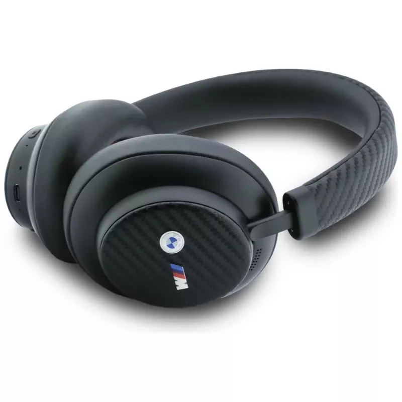 BMW M Carbon Metal Logo Cuffie Over-Ear Bluetooth ENC nero