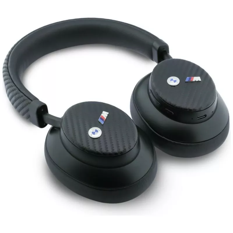 BMW M Carbon Metal Logo Cuffie Over-Ear Bluetooth ENC nero
