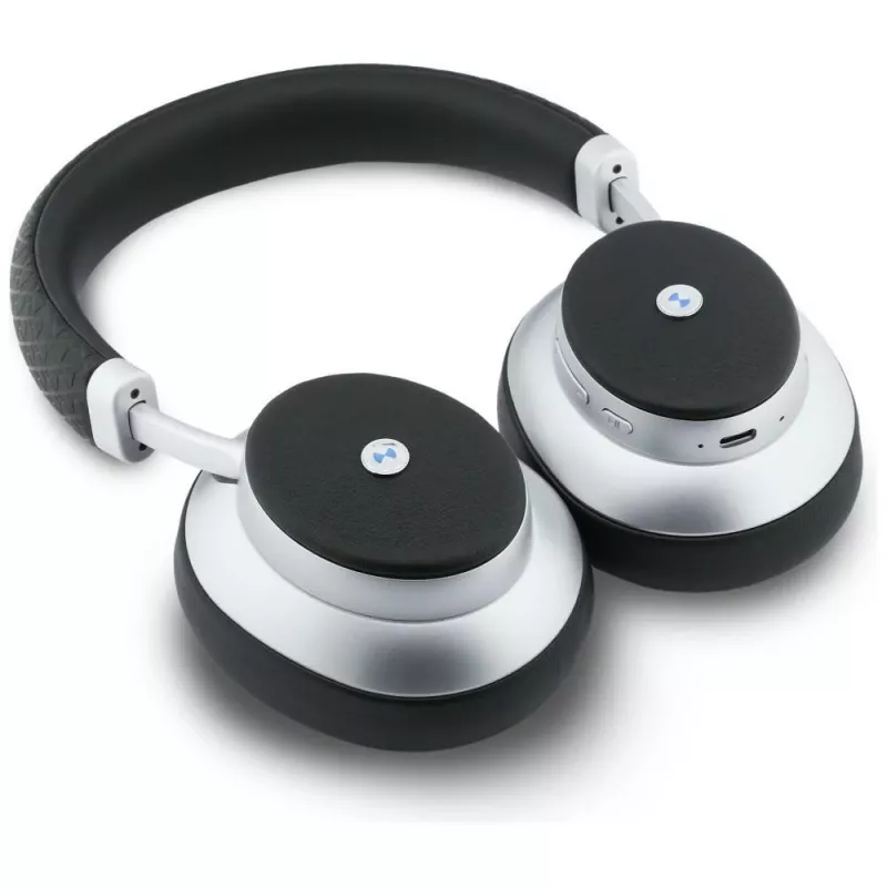BMW Metal Logo MK Cuffie Over-Ear Bluetooth ENC argento
