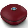 BMW Auricolari TWS Bluetooth Leather Metal Logo ENC rosso