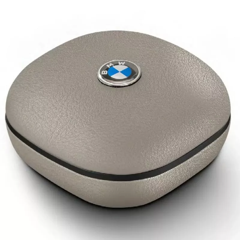 BMW LeatherMetal Logo Auricolari TWS Bluetooth con ENC, taupe