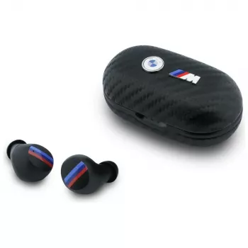 BMW Auricolari TWS Bluetooth Carbon Metal Logo ENC nero