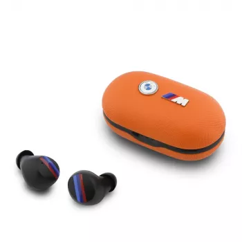 BMW M Metal Logo Auricolari TWS Bluetooth 5.3 con ENC - arancione