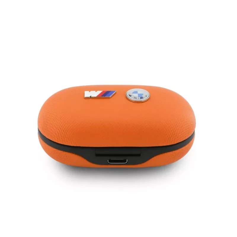BMW M Metal Logo Auricolari TWS Bluetooth 5.3 con ENC - arancione