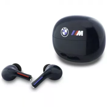 BMW Auricolari TWS Bluetooth blu navy con logo stampato