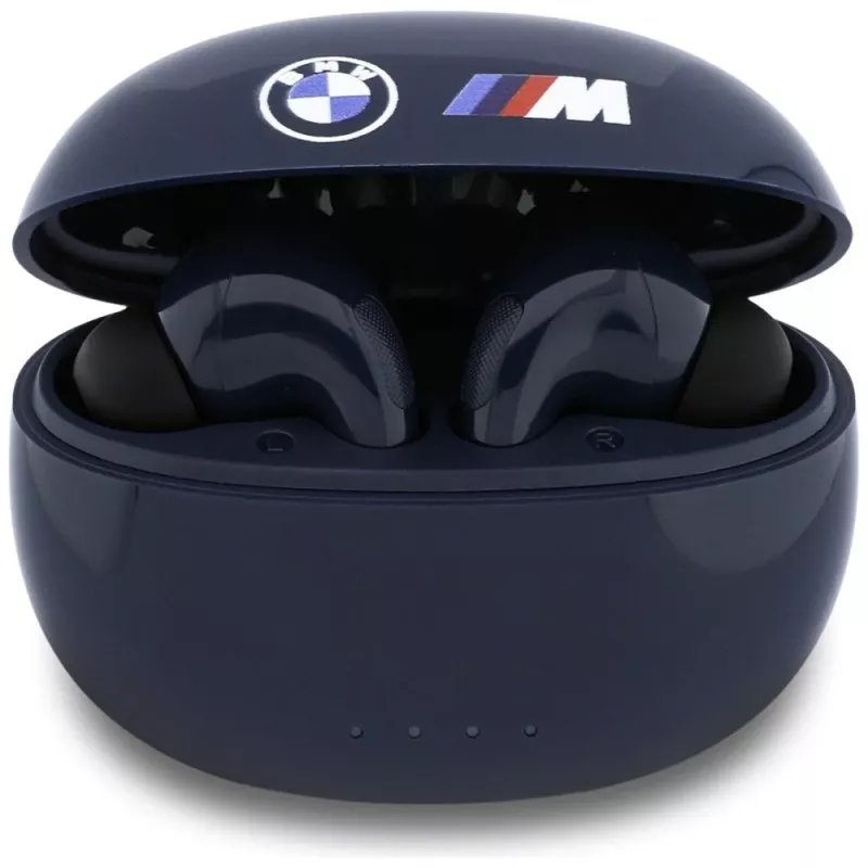 BMW Auricolari TWS Bluetooth blu navy con logo stampato