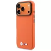 BMW M Metal Logo Cover MagSafe per iPhone 17 Pro arancione