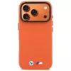 BMW M Metal Logo Cover MagSafe per iPhone 17 Pro arancione