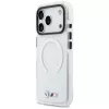 BMW M IML Shockproof Metal Logos Cover MagSafe per iPhone 17 Pro trasparente