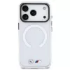 BMW M IML Shockproof Metal Logo Cover MagSafe per iPhone 17 Pro Max trasparente