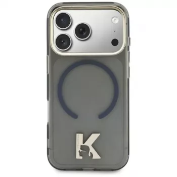 Karl Lagerfeld IML K Head Logo Cover MagSafe per iPhone 17 nero