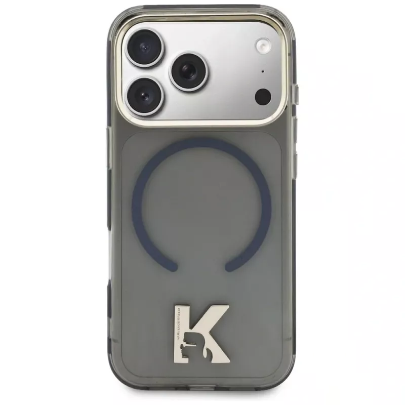 KARL LAGERFELD IML K Head Logo Cover MagSafe per iPhone 17 Pro, nero