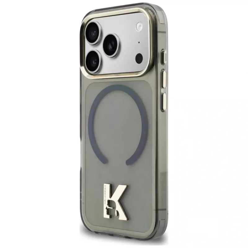 KARL LAGERFELD IML K Head Logo Cover MagSafe per Apple iPhone 17 Pro Max, nero