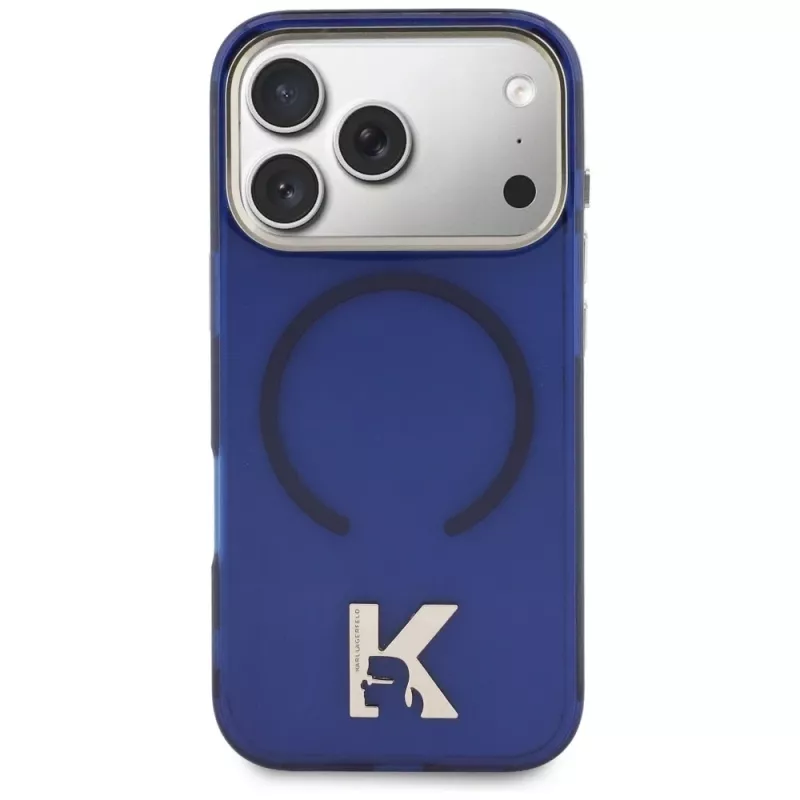 KARL LAGERFELD IML K Head Logo Cover MagSafe per Apple iPhone 17 Pro - blu