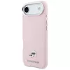 KARL LAGERFELD Karl & Choupette Head Pins Saffiano Cover MagSafe per Apple iPhone Air, rosa