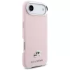 KARL LAGERFELD Karl & Choupette Head Pins Saffiano Cover MagSafe per Apple iPhone Air, rosa