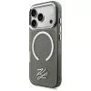 KARL LAGERFELD IML KL Script Logo Cover MagSafe per Apple iPhone 17 Pro, nero