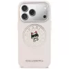 Karl Lagerfeld Point & Choupette Sketch Custodia MagSafe per iPhone 17 Pro Max rosa