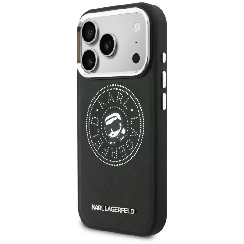 KARL LAGERFELD Point & Karl Sketch Custodia MagSafe per iPhone 17 Pro nero