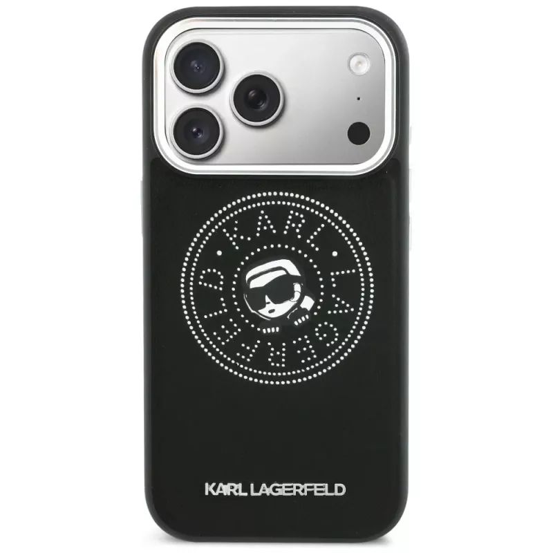 KARL LAGERFELD Point & Karl Sketch Custodia MagSafe per iPhone 17 Pro nero
