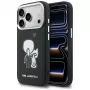 KARL LAGERFELD Karl & Choupette Back Logo Custodia MagSafe per iPhone 17 Pro Max, nero