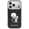 KARL LAGERFELD Karl & Choupette Back Logo Custodia MagSafe per iPhone 17 Pro Max, nero