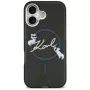 Karl Lagerfeld IML Choupettes KarlScript Logo Custodia MagSafe per iPhone Air, nero
