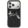 KARL LAGERFELD IML Choupettes KarlScript Logo Custodia MagSafe per iPhone 17 Pro Max, nero