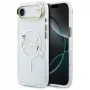 Karl Lagerfeld IML Choupettes KarlScript Logo Custodia MagSafe per iPhone Air, trasparente