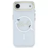 Karl Lagerfeld IML Choupettes KarlScript Logo Custodia MagSafe per iPhone Air, trasparente