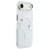 Karl Lagerfeld IML Choupettes KarlScript Logo Custodia MagSafe per iPhone Air, trasparente