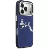 KARL LAGERFELD IML Choupettes KarlScript Logo Custodia MagSafe per Apple iPhone 17 Pro Max - blu