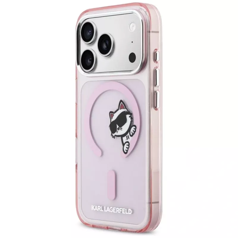 KARL LAGERFELD IML Peekaboo Custodia MagSafe per Apple iPhone 17 Pro - rosa