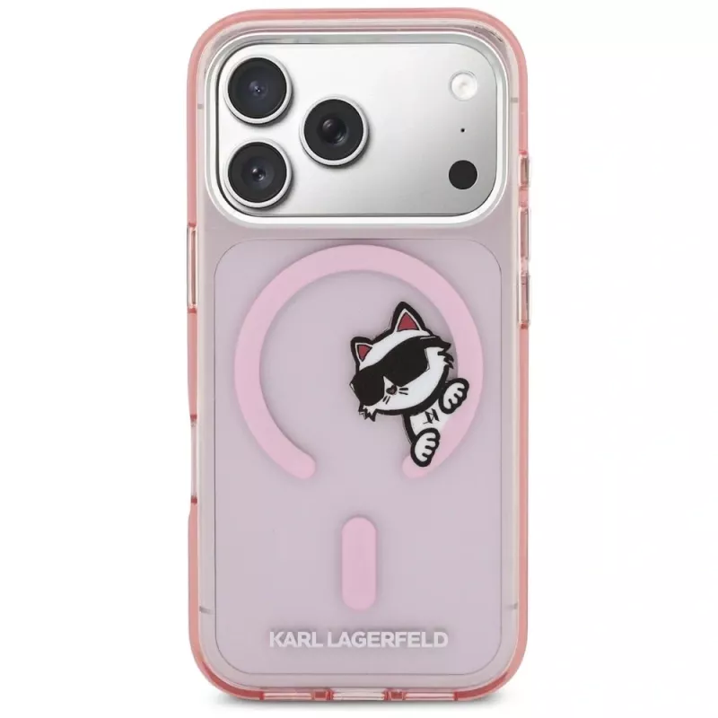 KARL LAGERFELD IML Peekaboo Custodia MagSafe per Apple iPhone 17 Pro - rosa