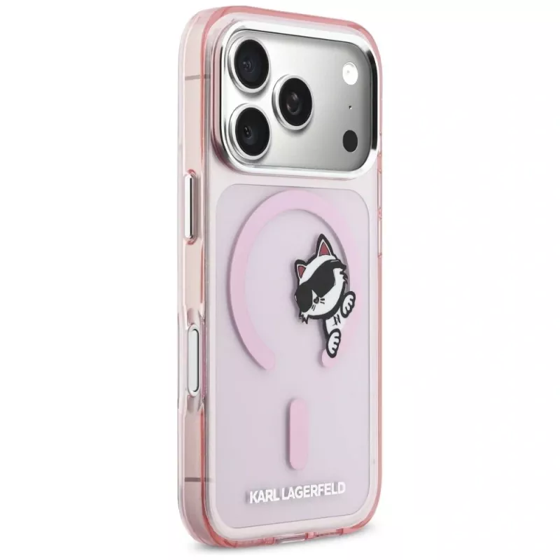KARL LAGERFELD IML Peekaboo Custodia MagSafe per Apple iPhone 17 Pro - rosa