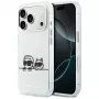 KARL LAGERFELD IML Karl & Choupette Peekaboo Logo Custodia MagSafe per Apple iPhone 17 Pro, bianco