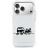 KARL LAGERFELD IML Karl & Choupette Peekaboo Logo Custodia MagSafe per Apple iPhone 17 Pro, bianco